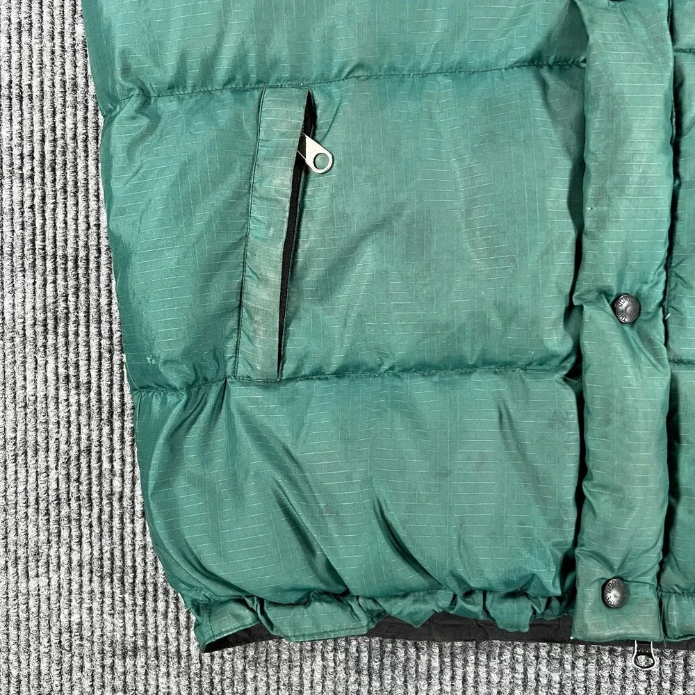 Vintage The North Face Puff Vest Mens Medium Green Outdoor Camping Hiking